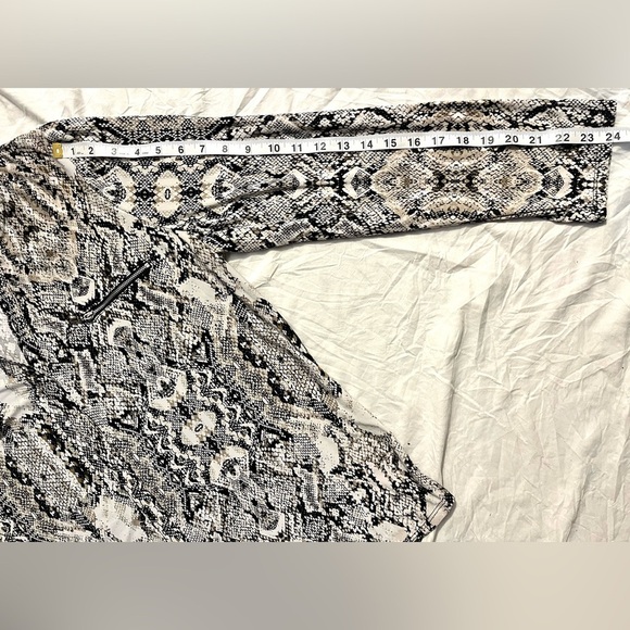 INC International Concepts Animal Print Zip Detail Shirt Women's Top Size XXL - Picture 12 of 16